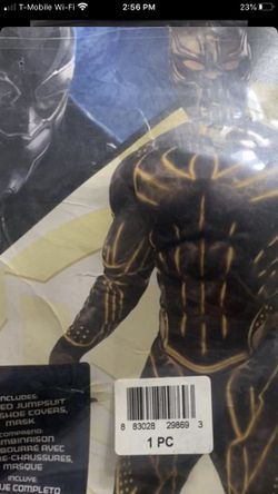 Black panther size Large x Adult