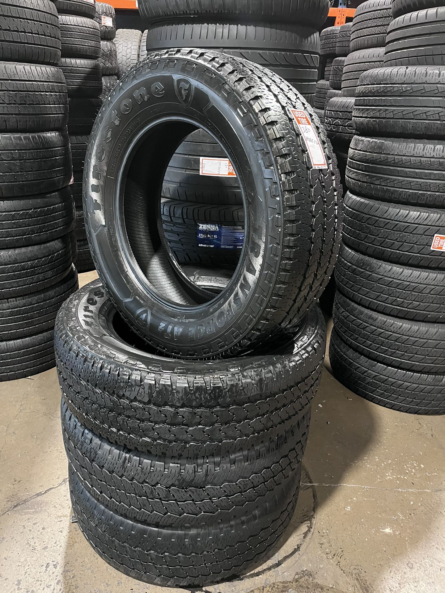 LT275/65R20 FIRESTONE TRANS FORCE A/T full tires set 