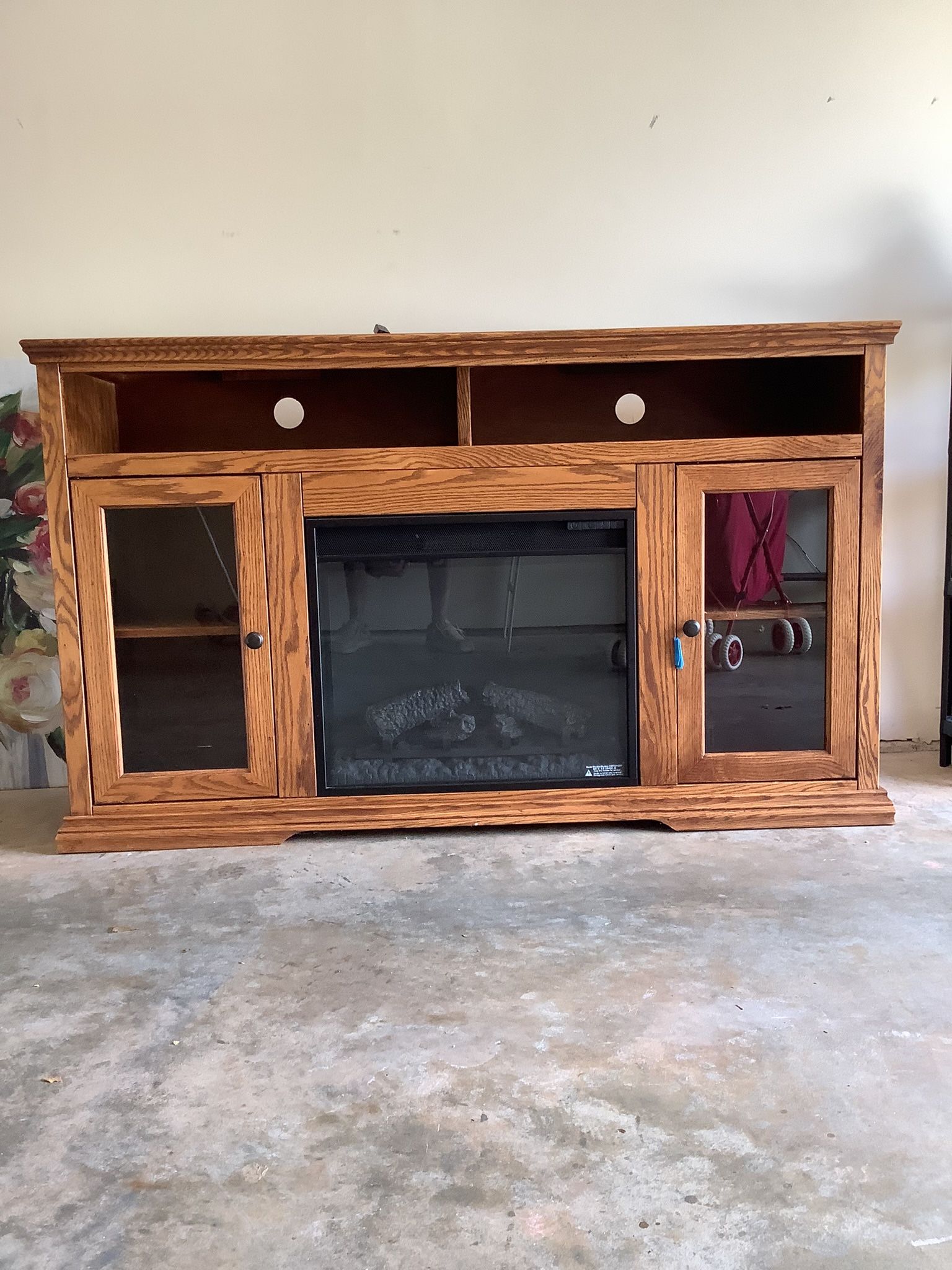 TV Stand With Electric Fireplace