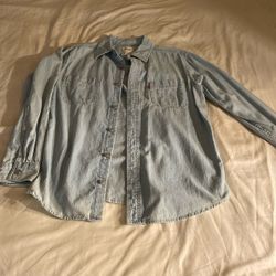 Levi Jeans Denim Button Up Shirt