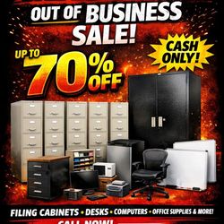 Desk Return Style -Filing Cabinet /with Wood Top