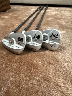 PXG Sugar Daddy III mint wedge set with custom Mitsubishi shafts