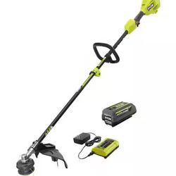 40V 15 in. Expand-It Cordless Battery Attachment Capable String Trimmer with 4.0 Ah Battery and Charge
