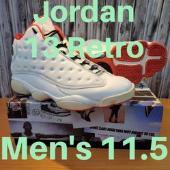 Nike 2017 Air Jordan 13 Retro Men's 11.5 Basketball Shoes History Of Flight 414571-103 
