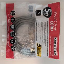 3 prong electric dryer cord 5ft