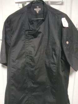 chef works black jacket XL