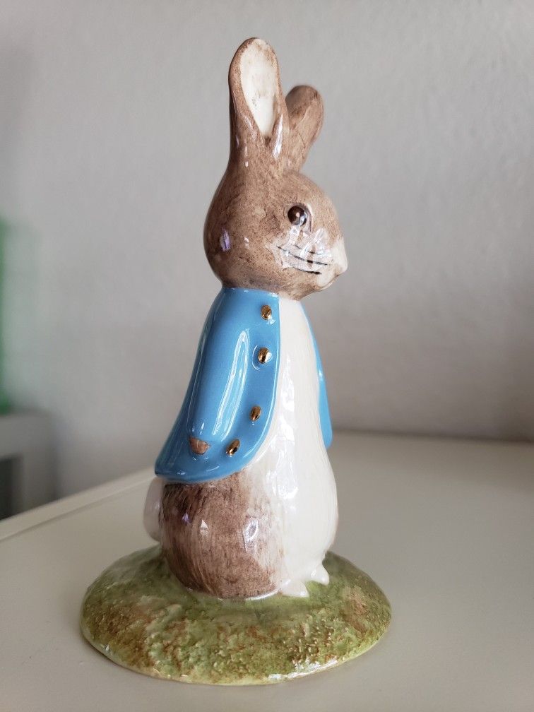 Beswick Beatrix Potter Sweet Peter Rabbit Royal Doulton Special Gold Edition 