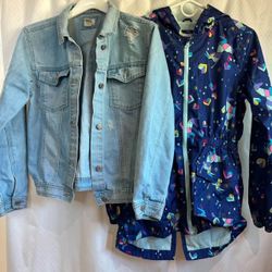 2 Unicorn Girls Jackets Size 10-12 