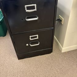 Black File Cabinet 