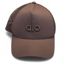 Alo Snapback District Trucker Hat in Mushroom