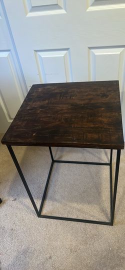 2 Dark Wood End Tables