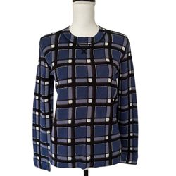 Marc by Marc Jacobs Blue Checkered Sweater, Sz S