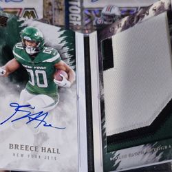 Breece Hall Autograph + Relic Rookie /49
