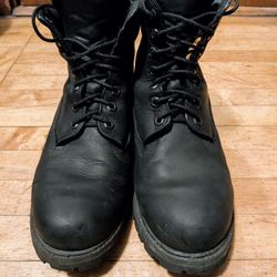 Timberland Black Suede Leather Boots Size 9.5