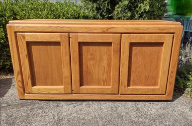 Vintage Modern Solid Oak Credenza/Buffet