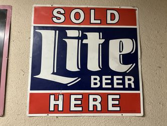 Used Lite Beer Sign 