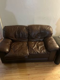 Leather couch