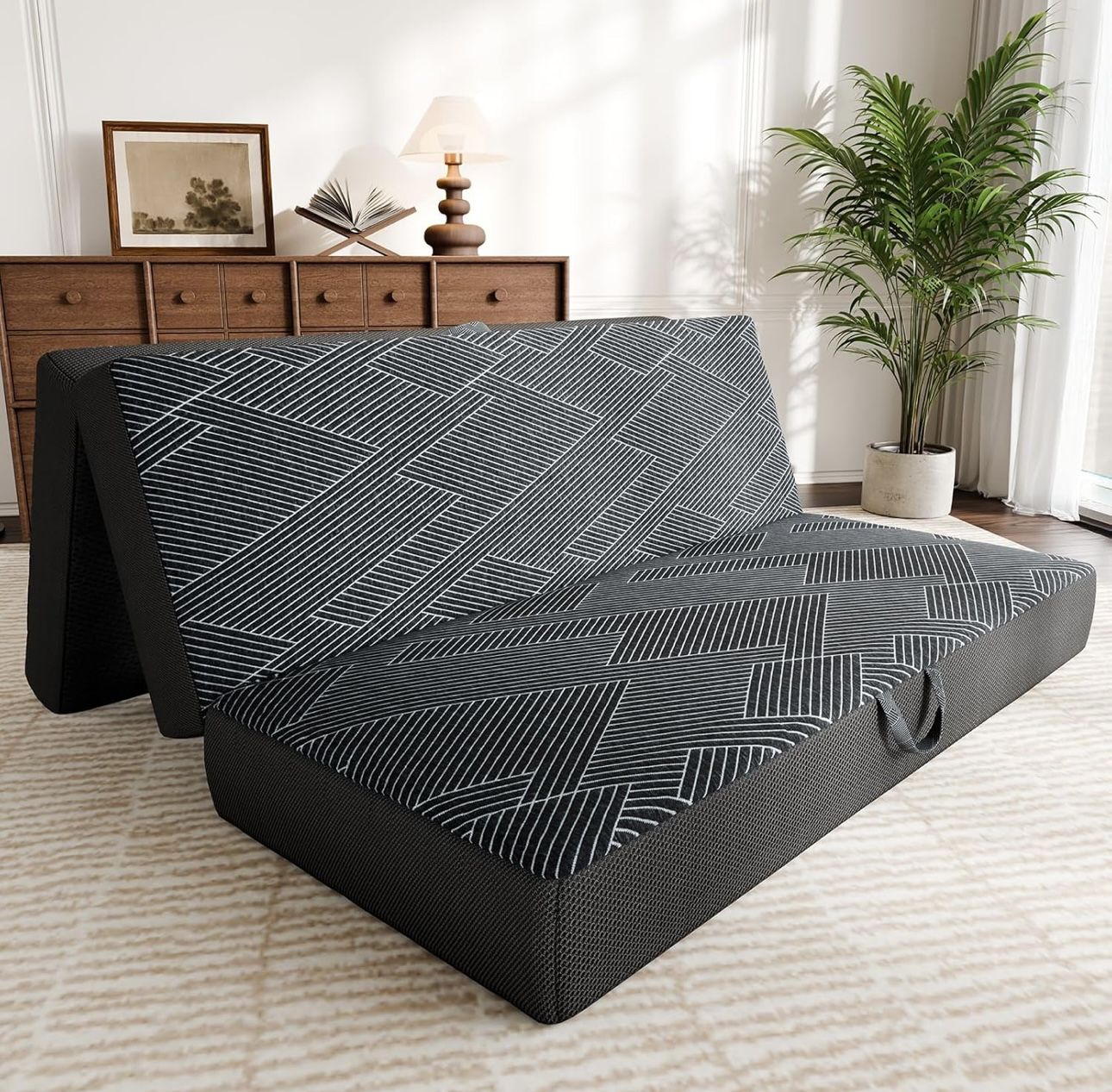 Tri Folding Mattress Queen Size -6 Inch, 78"x58"x6"
