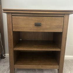 Wood Nightstand