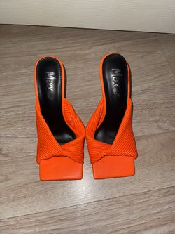 Neon Orange Heels