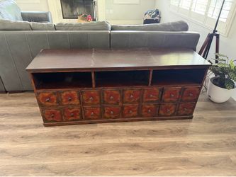 Apothecary media cabinet by Pottery Barn