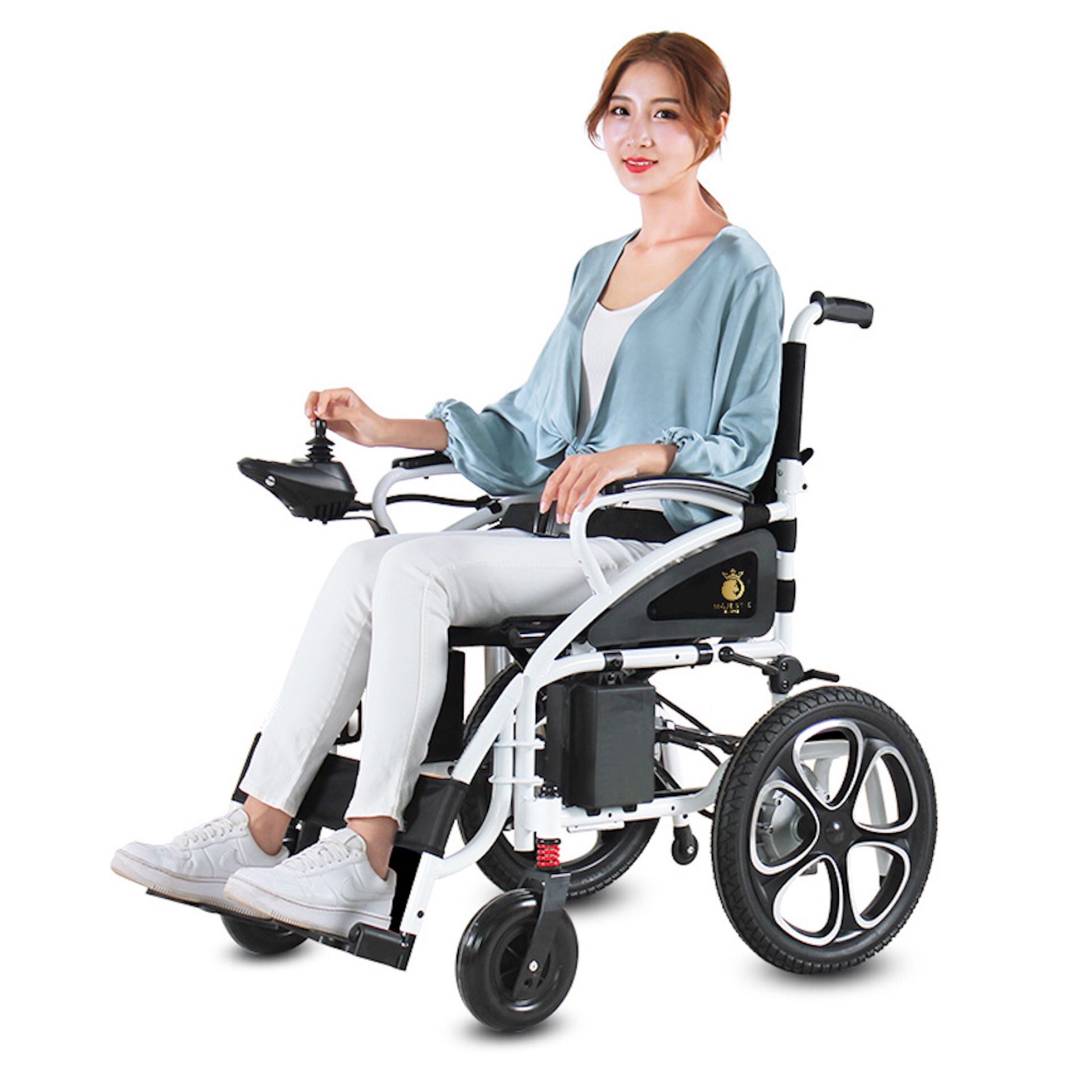 Brand New ComfyGo FDA Approved Folding Electric Wheelchair Travel Friendly Lightweight