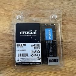 Crucial 32GB DDR5 4800MHz Ram Kit For Laptops