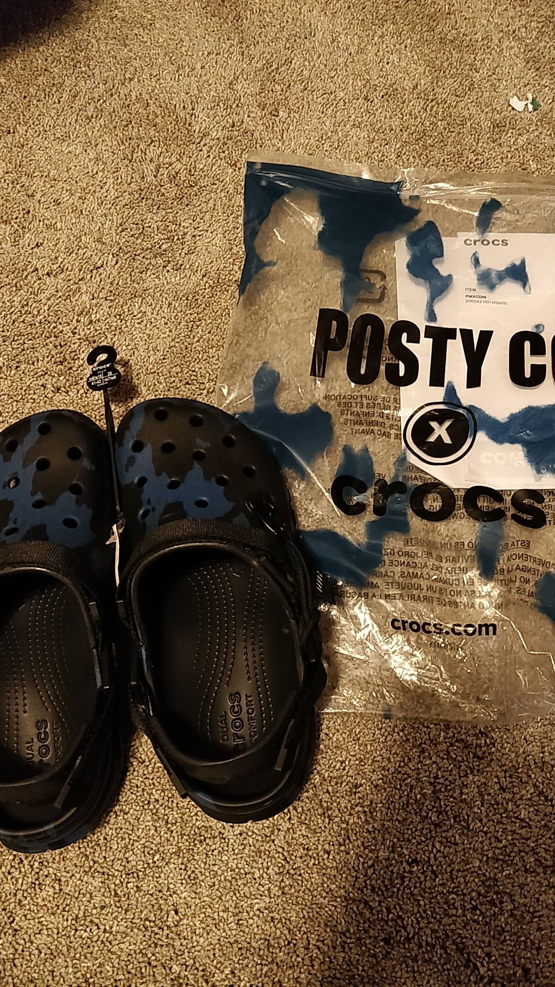 SIZE 8 Post Malone Crocs BRAND NEW