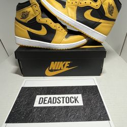 Air Jordan 1 High Men’s Size 8.5 Retro OG Pollen Yellow Gold Black White New