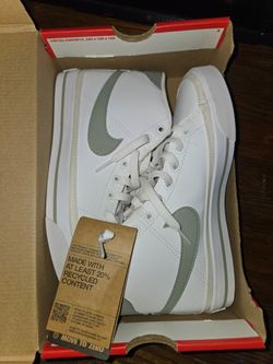 Nike Court Legacy Mid White Phantom Jade 5.5 (Women's)