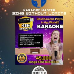 Karaoke Profesional - 45.000 Song's In A USB Drive. English & Spanish. 