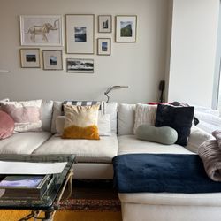 West elm Harmony Right Arm Chaise $1200  Or Best Offer 