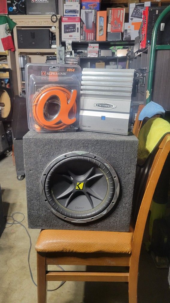 12inch Kicker Comp And Amplifier And Kit