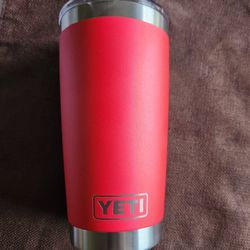 Yeti 20 oz Tumbler Coffee Mug Beverage Genuine Red Beans New