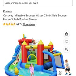 Large Bounce House Water Slide 