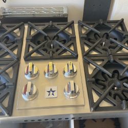 36” BlueStar 6-Burner Gas Cooktop – Restored