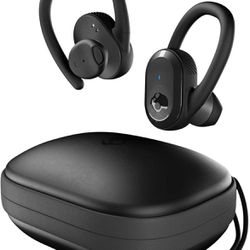 BARELY USED: Skullcandy Push ULTRA, True Wireless Earbuds, black, sport, charge case
