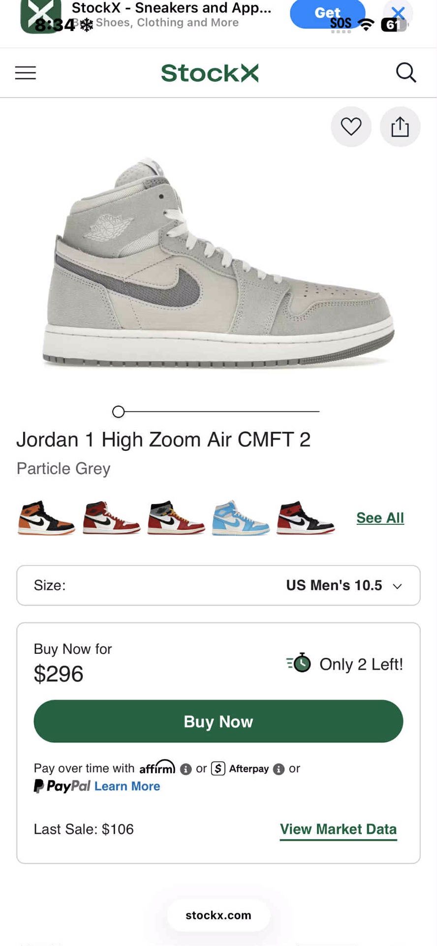 Jordan 1 High Zoom Air Cmft 2 👟