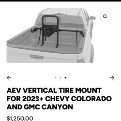 AEV VERTICAL TIRE MOUNT FOR 2023+ CHEVY COLORADO AND GMC CANYON