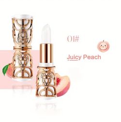 Juicy Peach Lipstick in Ornate Gold Case