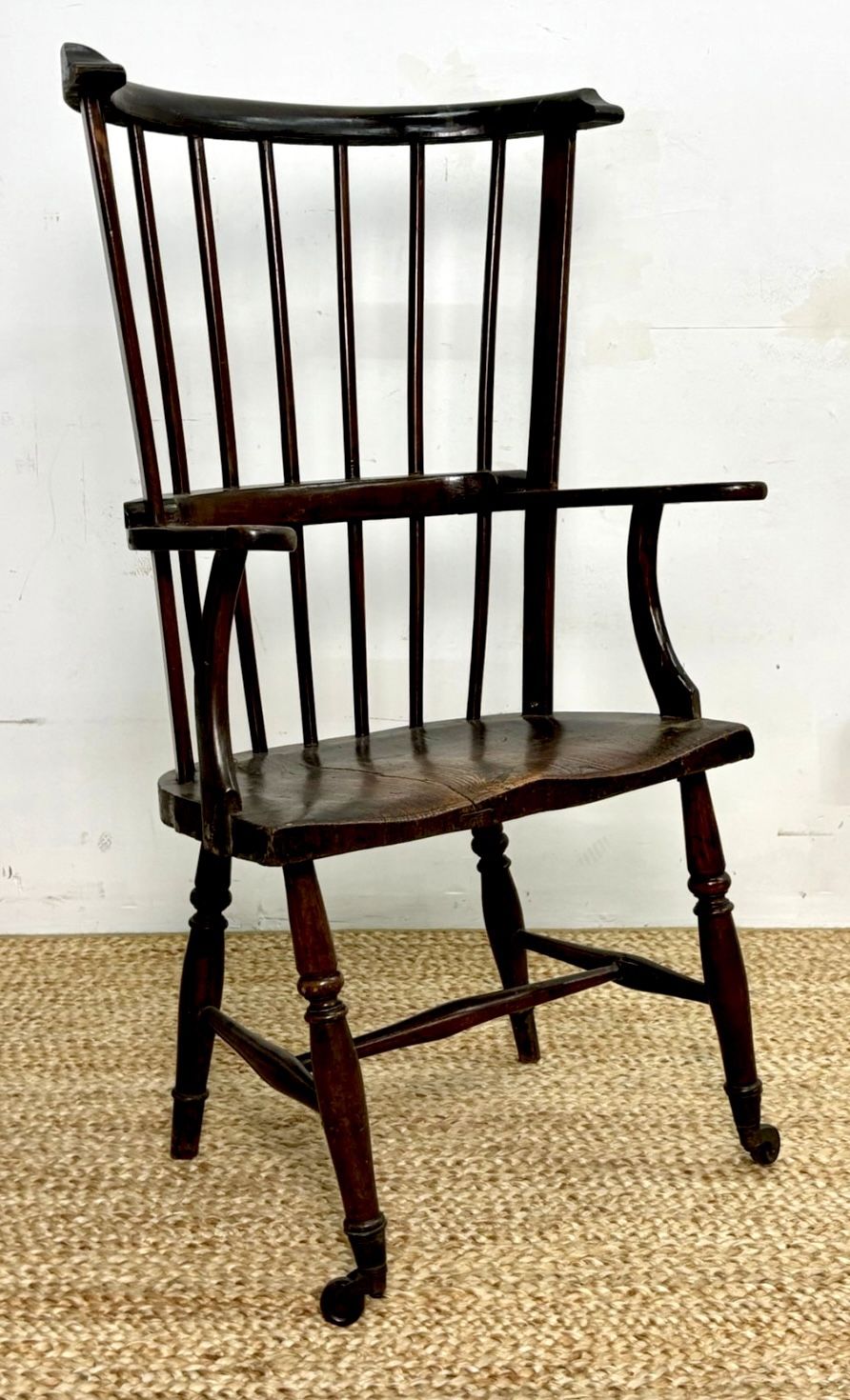 ⭕️ Antique Late 18th Century English Comb-Back Windsor Chair – Oak & Elm
