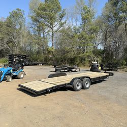 New 7x24 10k Hd Car Hauler With Winch Plate 