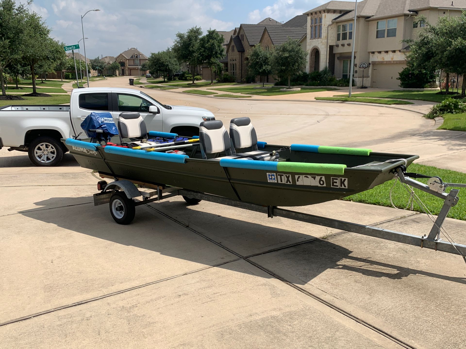 2018 Alumacraft 1436 (14 FT ) Fish Boat with Trailer and Nissan 8hp motor