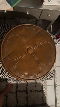 Leather Ottoman