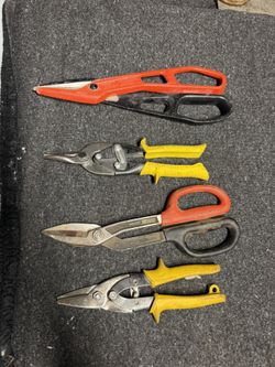 Wiss Metal Snips & Aviation Shears – 4 Piece Lot – Heavy Duty