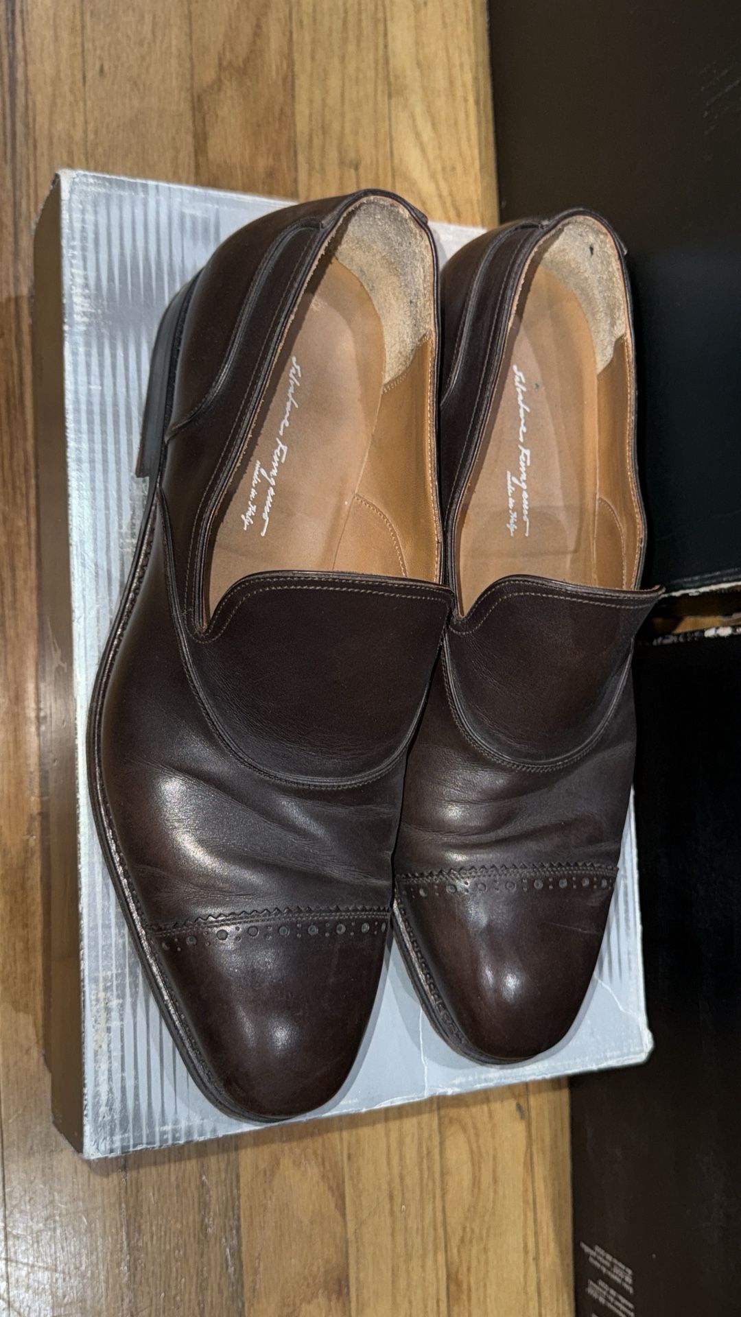Brown Leather Salvatore Ferragamo Size 9.5