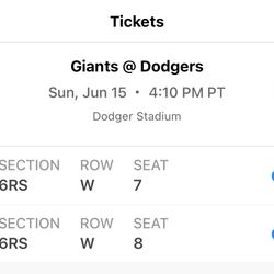 Dodgers vs Giants 