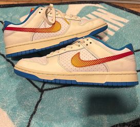 Nike Dunk Low White Blue Red Sneakers