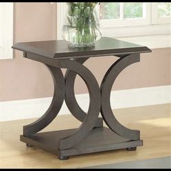 Coaster Shelly Rectangular Engineered Wood Side End Table Cappuccino