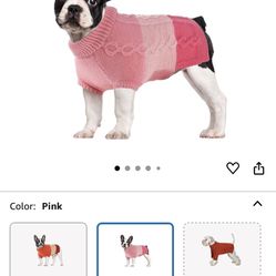 Dog Knitted Turtleneck Sweater